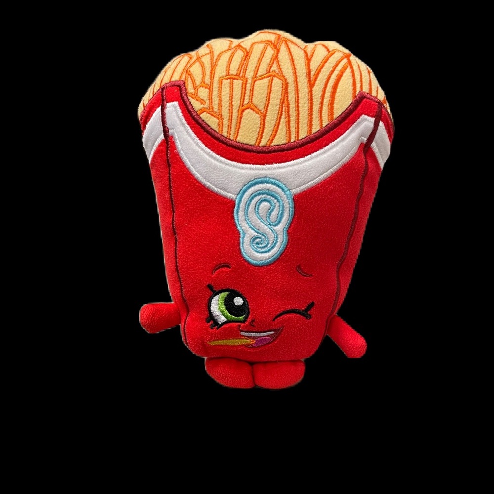 Shopkins Fries Plush Cute Stuffed Toy 8” Red Yellow No Tag